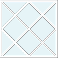 Diamond window pattern
