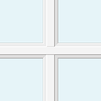 Georgian white grid profile